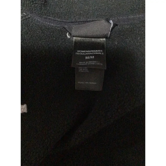 The North Face Sweatshirt Jacket Women’s Medium Full Zip Embroidered Logo Black - Picture 5 of 5